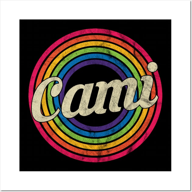 Cami - Retro Rainbow Faded-Style Wall Art by MaydenArt